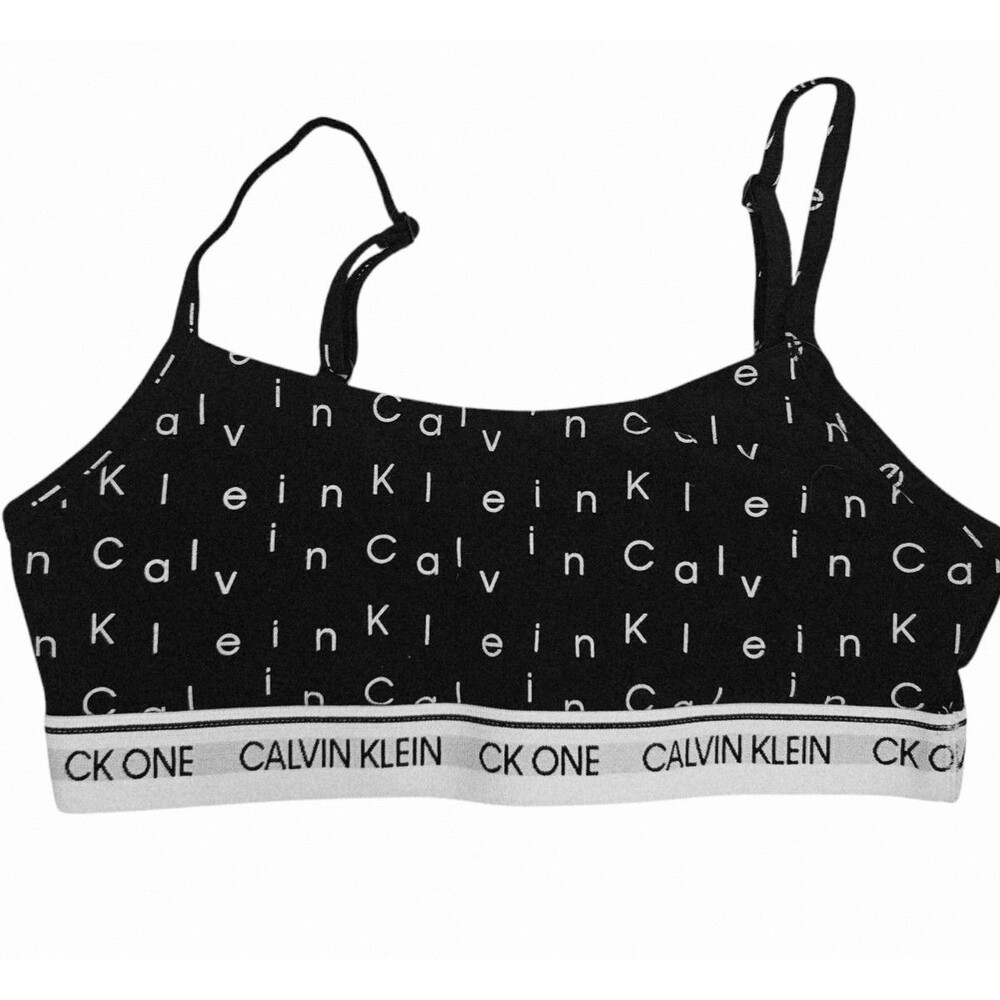 Calvin Klein Ck One Cotton Unlined Bralette Women's Size SMALL NEW QF5727-103